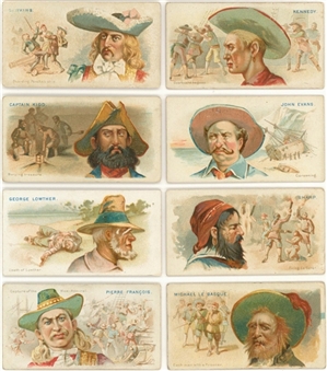 1888 N19 Allen & Ginter "Pirates of the Spanish Main" Collection (22 Different)